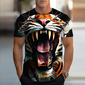 100/110/120/130/140/150/160 3D  Printed T Short Sleeve Casual Streetwear.