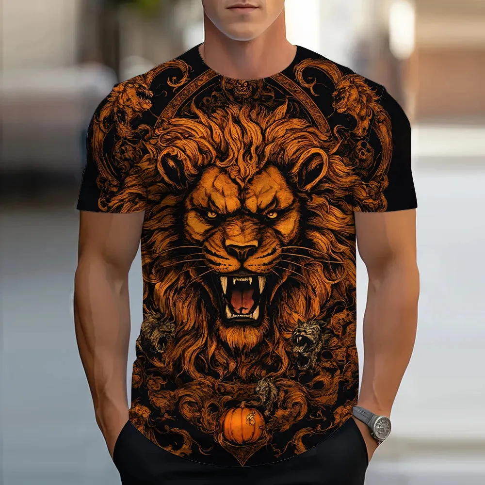 100/110/120/130/140/150/160 3D  Printed T Short Sleeve Casual Streetwear.
