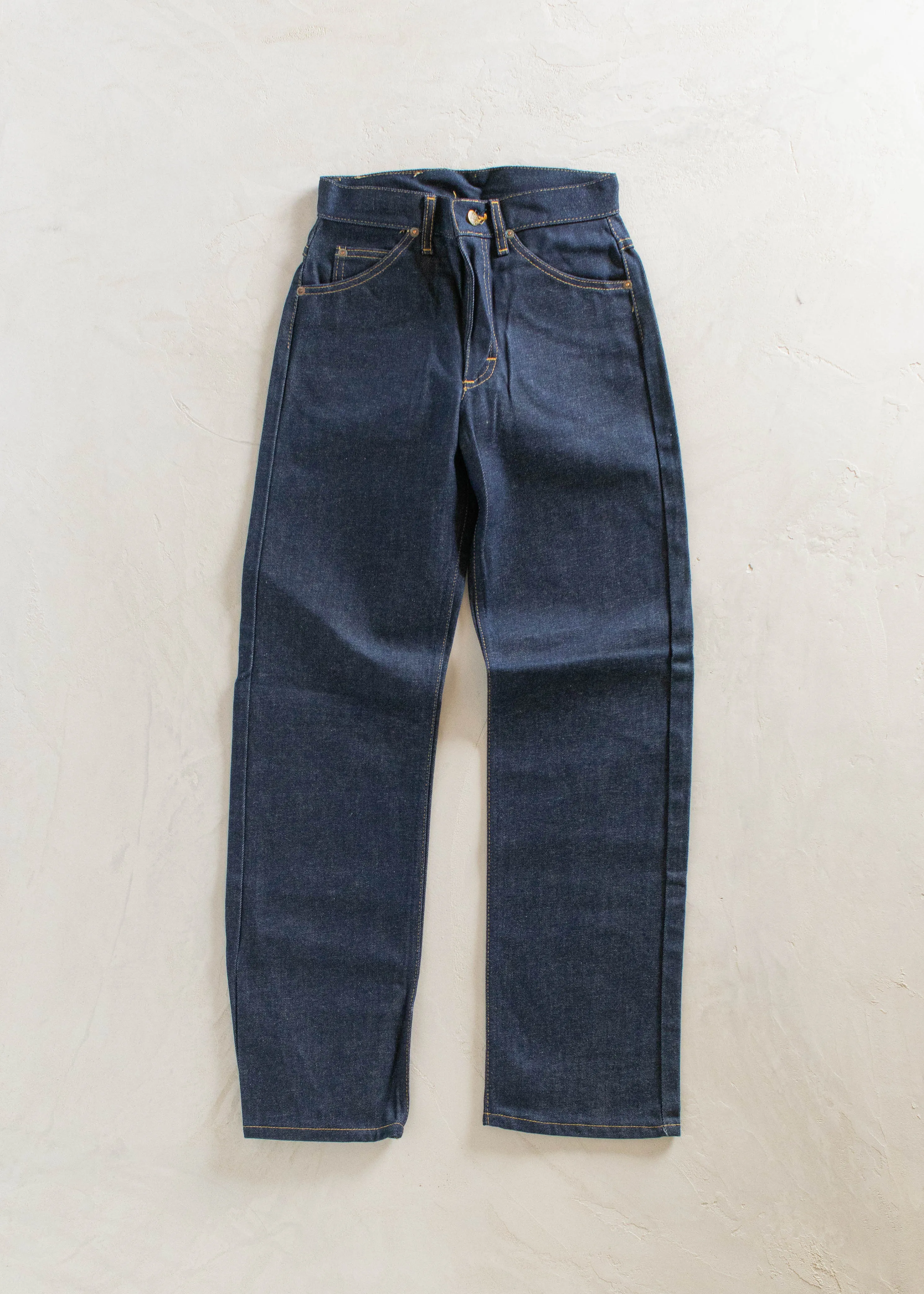 1970s Deadstock Lee Riders Dark Wash Straight Leg Jeans Size Women's 25 Men's 28