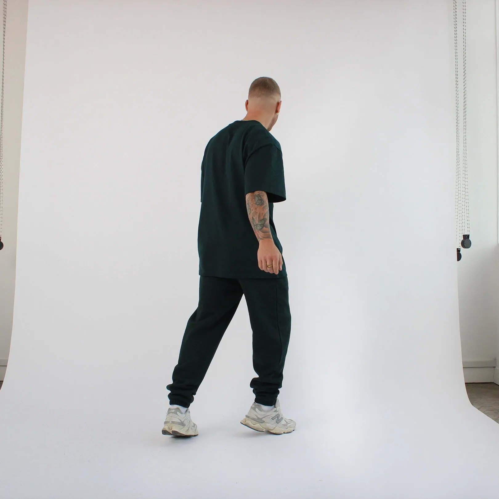 304 Mens TOF Essentials Joggers Pine Green
