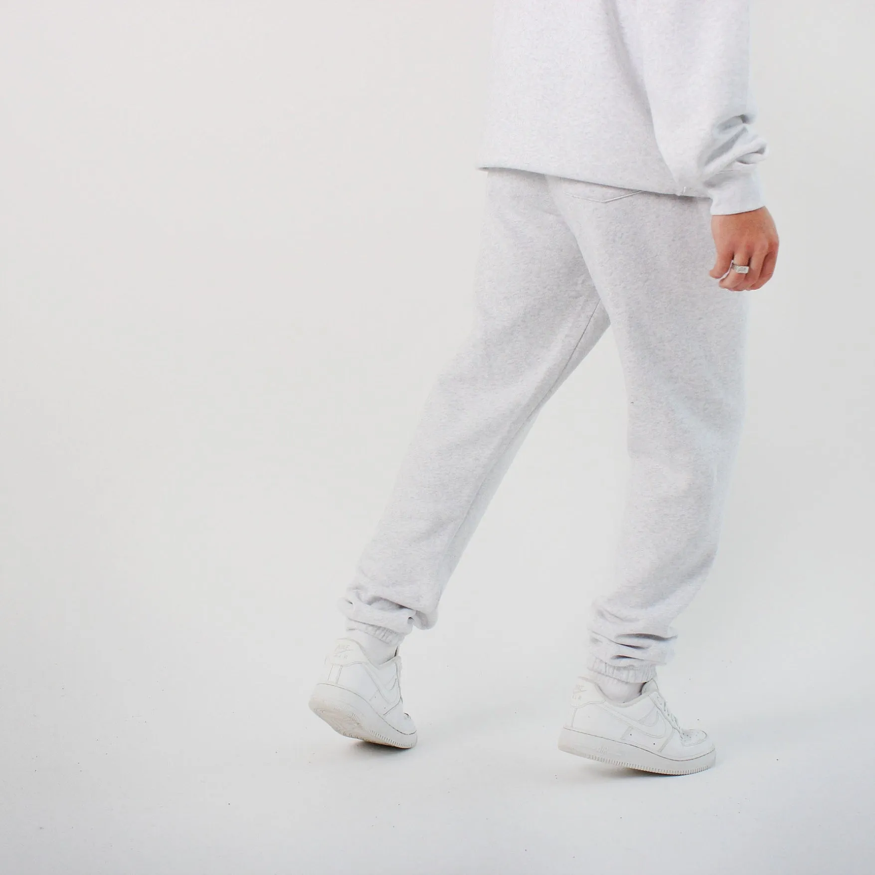 304 Mens TOF Essentials Joggers White Heather