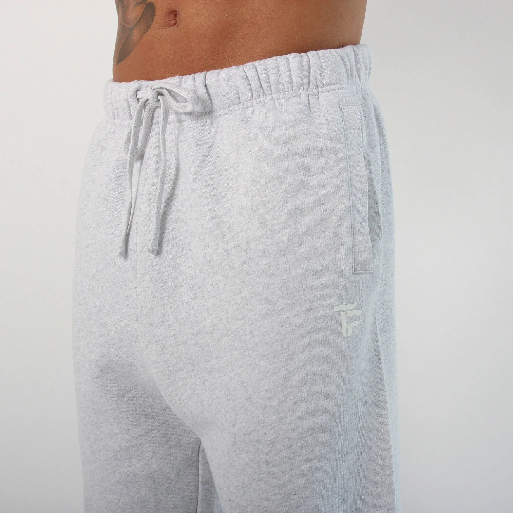 304 Mens TOF Essentials Joggers White Heather