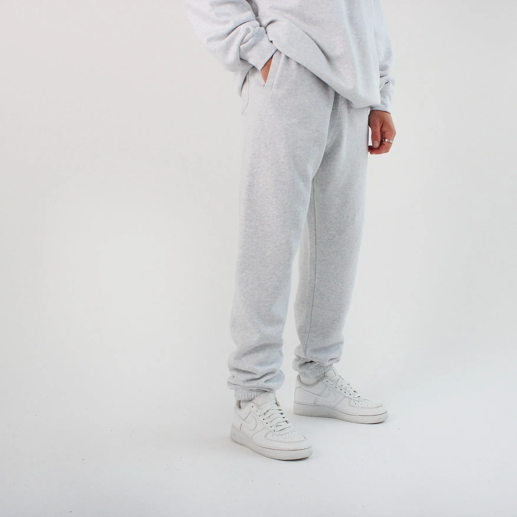 304 Mens TOF Essentials Joggers White Heather
