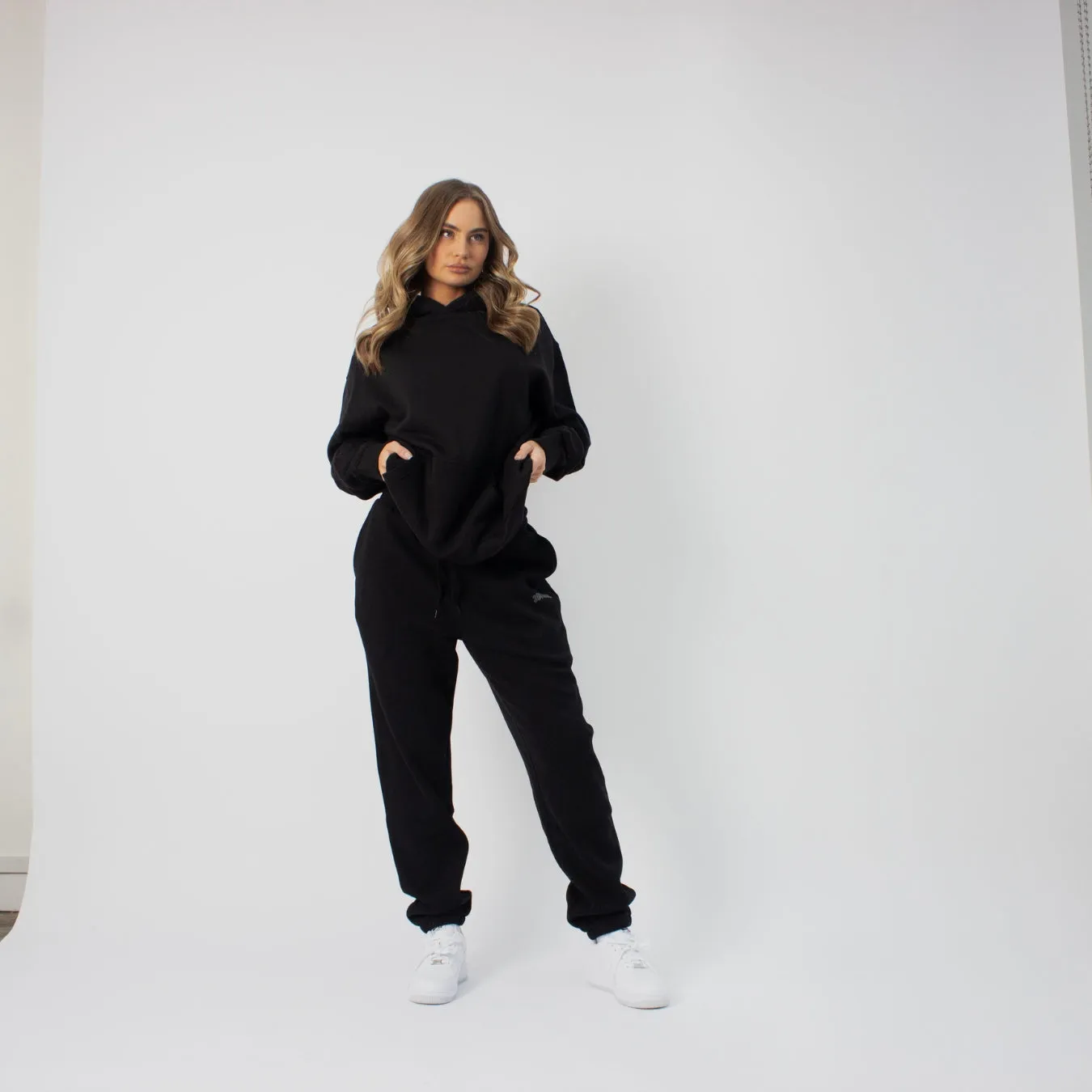 304 Womens Club Joggers Black on Black