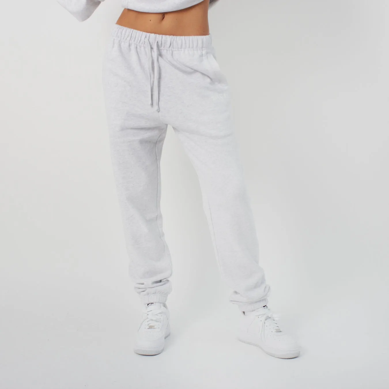 304 Womens Club Joggers White Heather