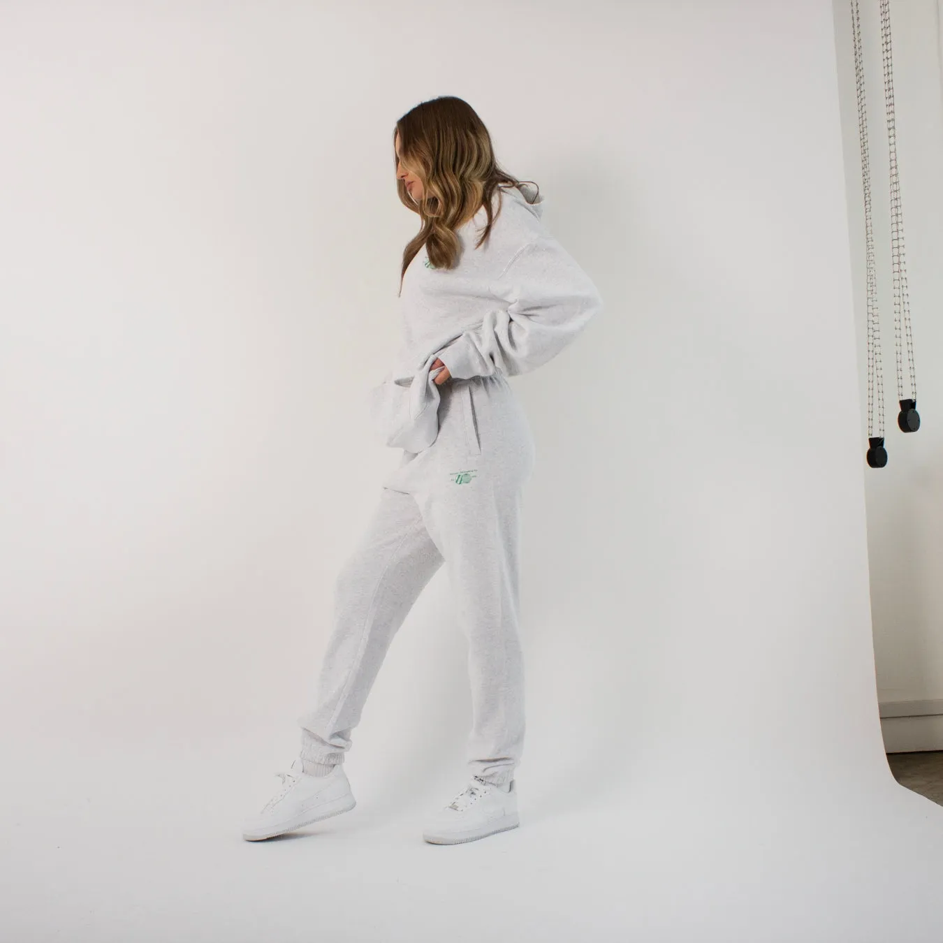 304 Womens Racket Club Joggers White Heather