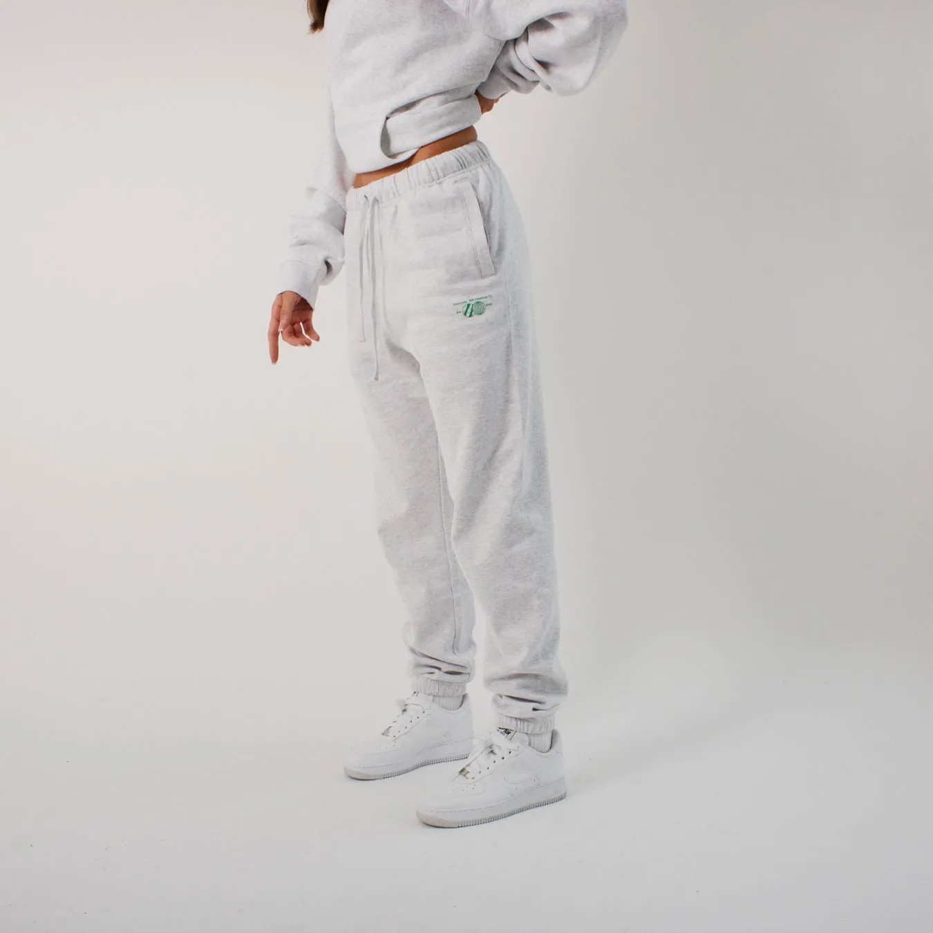 304 Womens Racket Club Joggers White Heather
