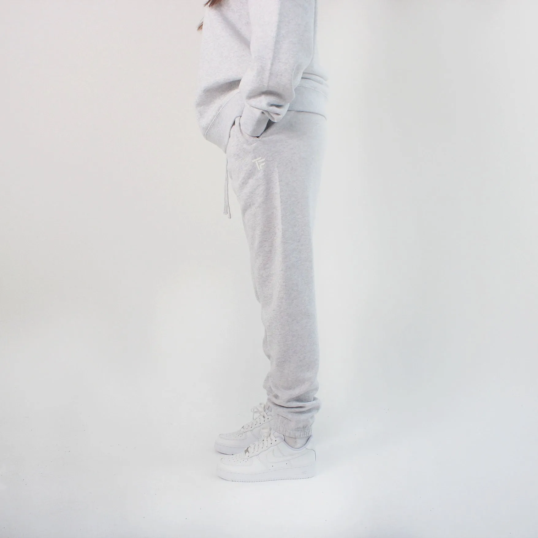 304 Women's TOF Essentials Joggers White Heather Grey