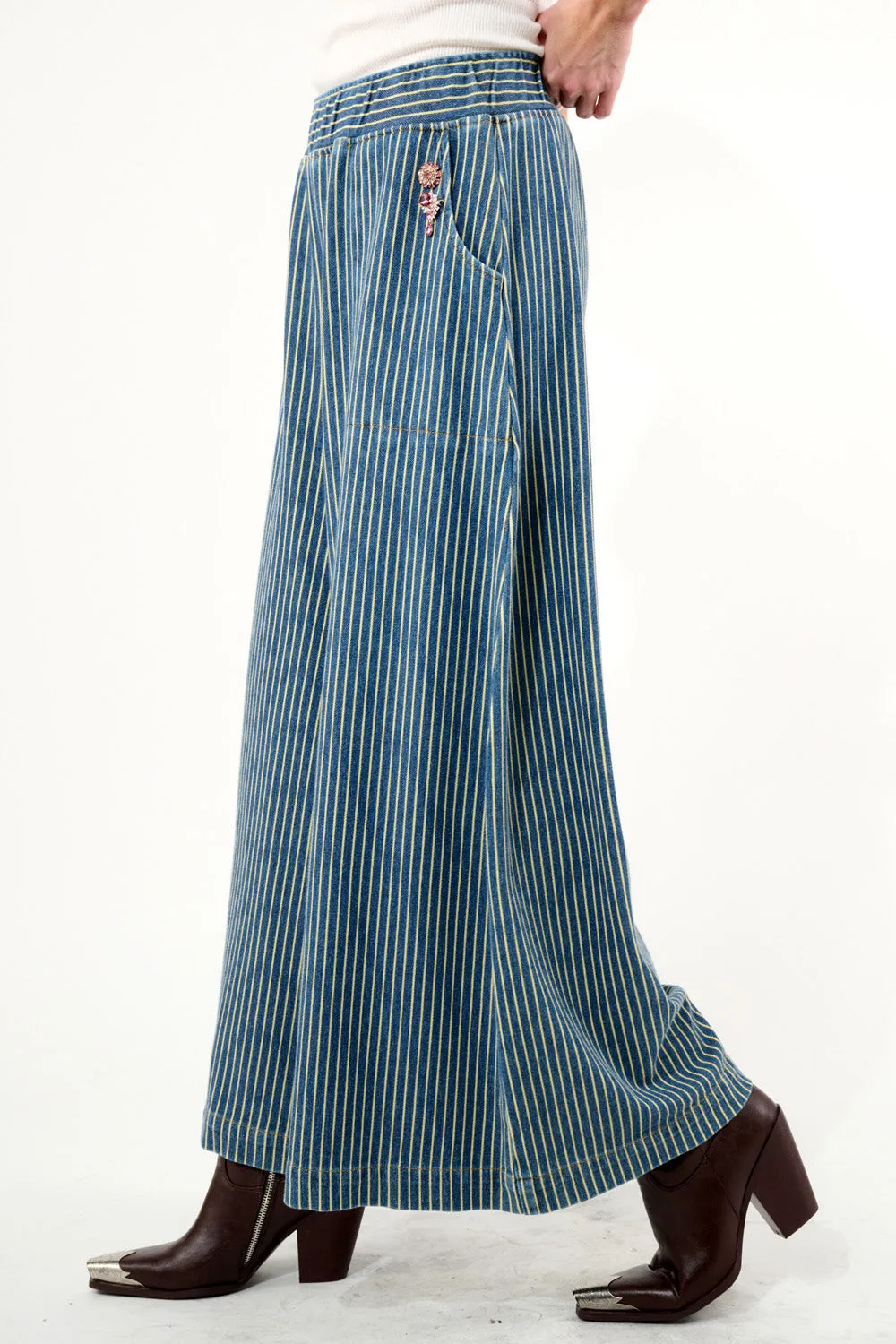 Alaina Striped Wide Leg Pants