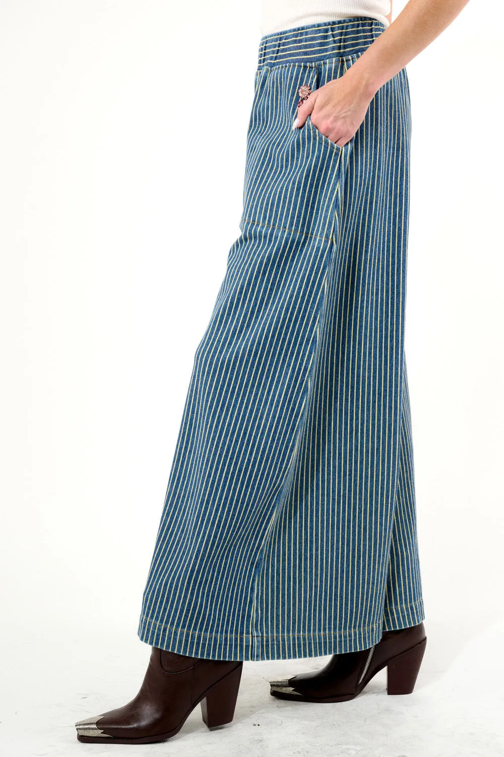 Alaina Striped Wide Leg Pants