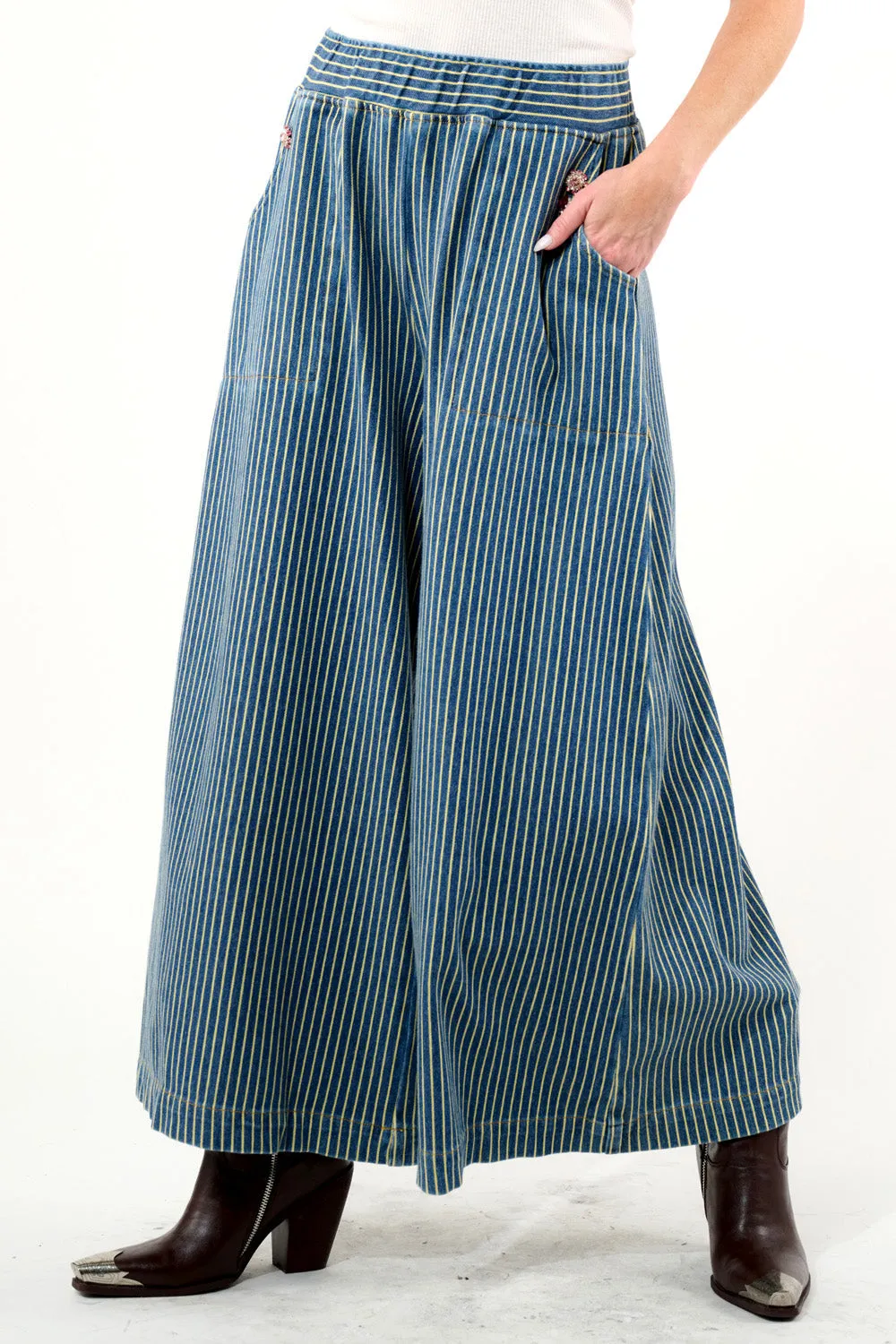 Alaina Striped Wide Leg Pants