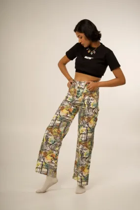 ANCIENT GREEK PRINT VALKYRE JEANS
