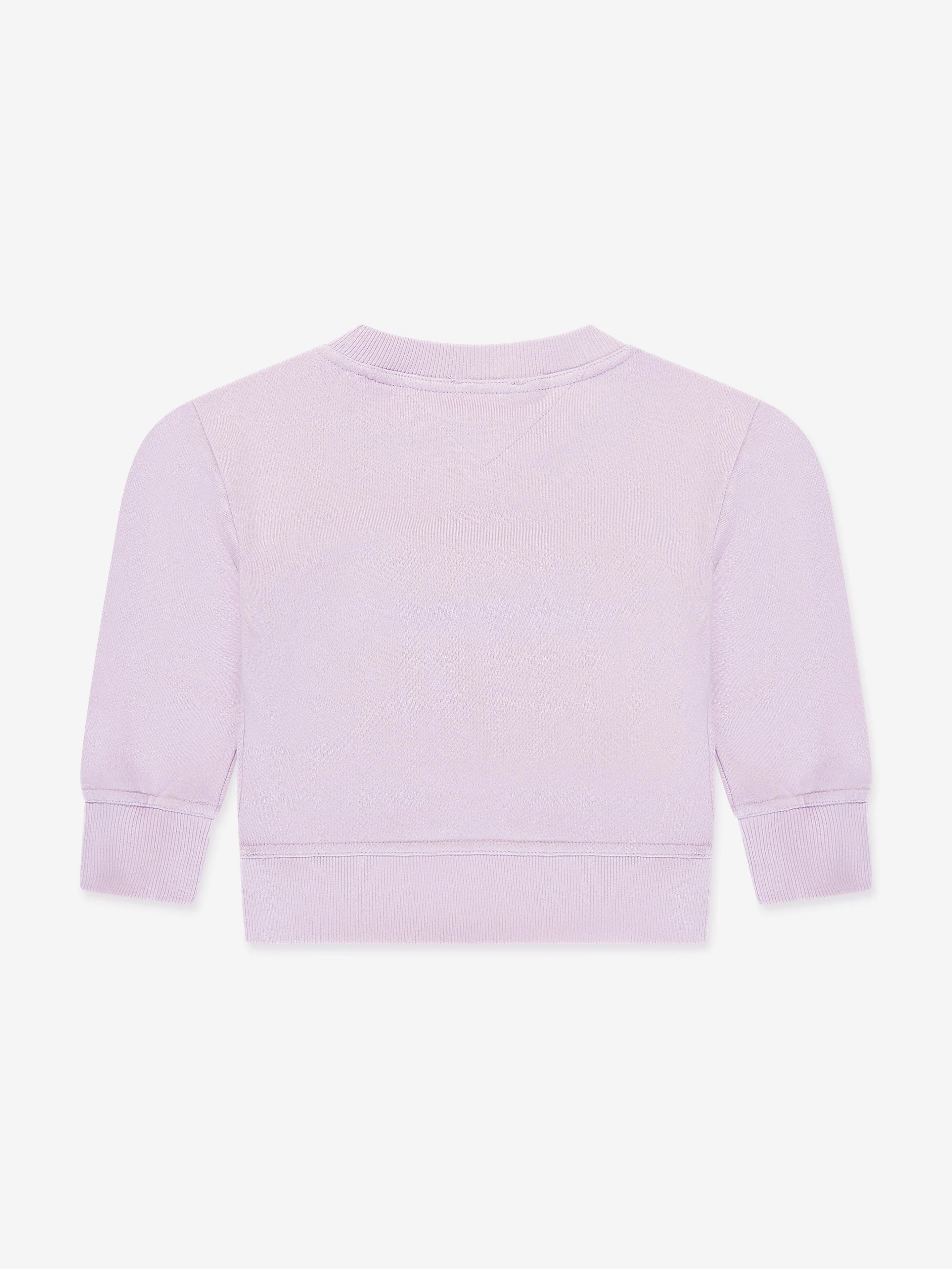Angels Face Girls Smile Sweatshirt in Purple