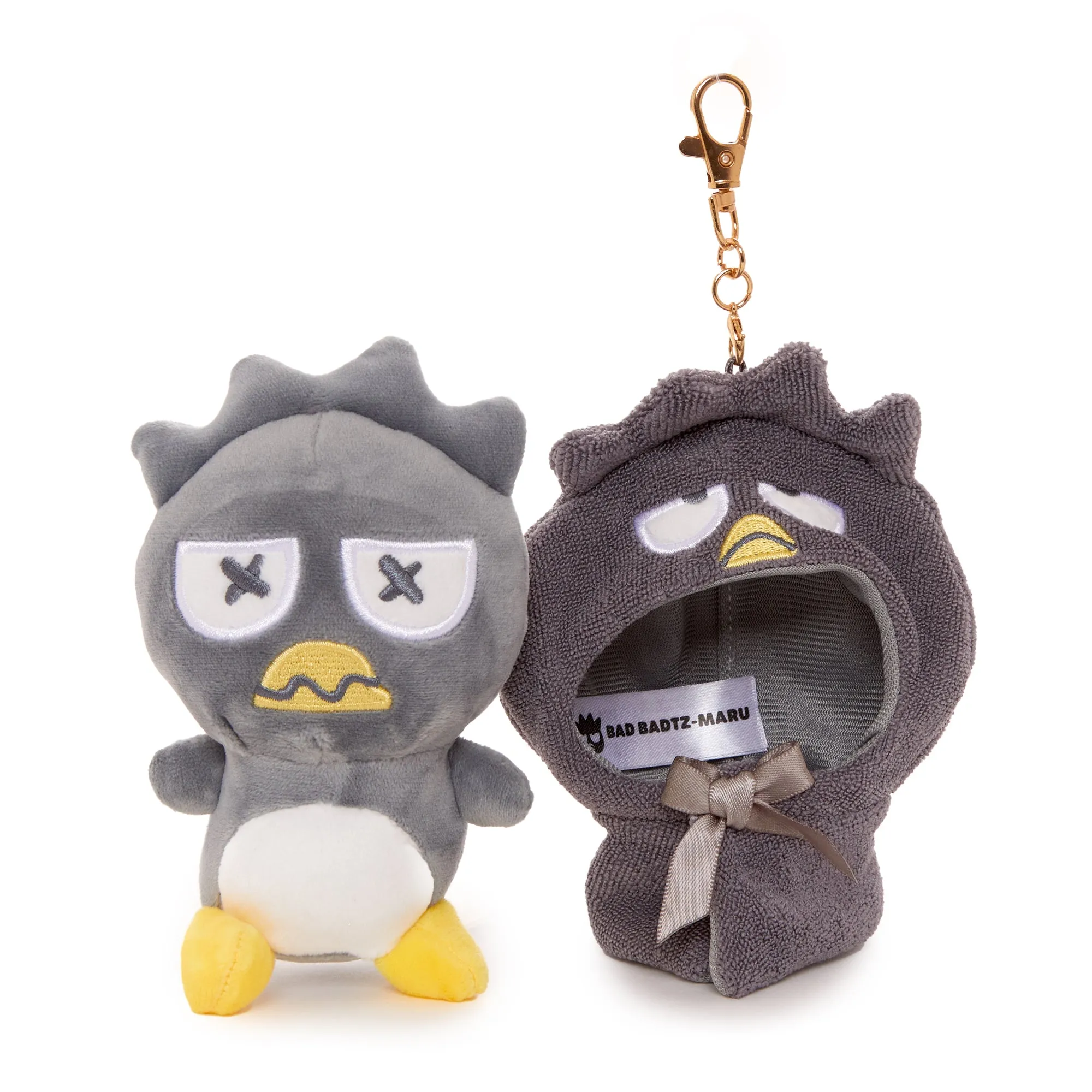 Badtz-maru Plush Mascot Keychain (Frightened Series)