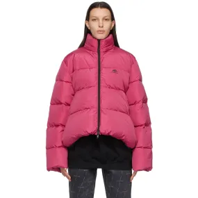 Balenciaga Pink C-Shape BB Puffer Jacket