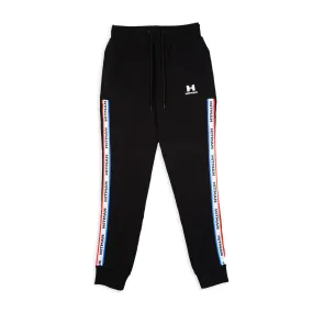 BLACK- JOGGERS- TRI TAPE