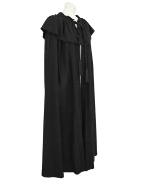 Black Wool 'Russian' Cloak Circa 1976