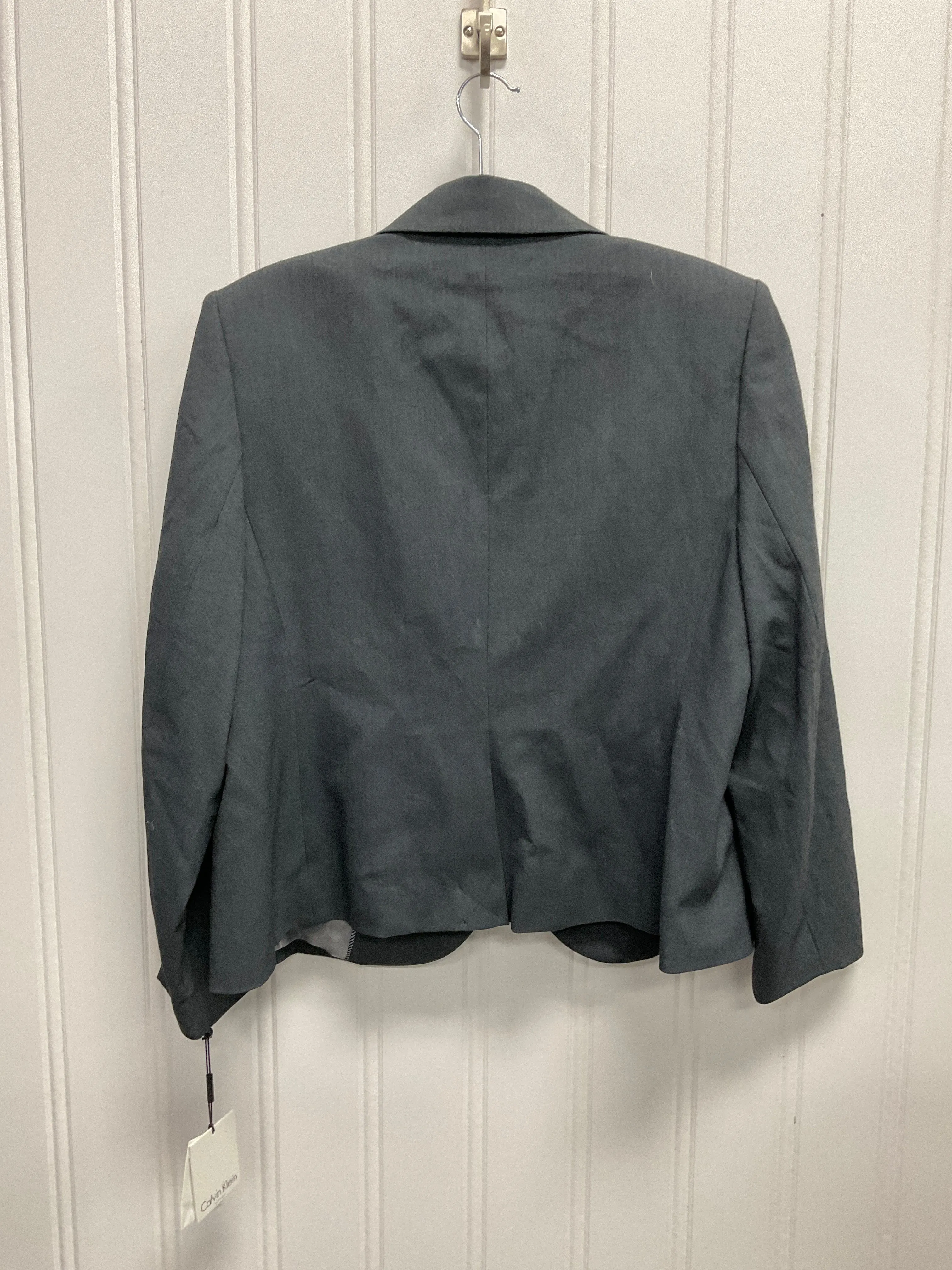 Blazer By Calvin Klein In Grey, Size:Xl
