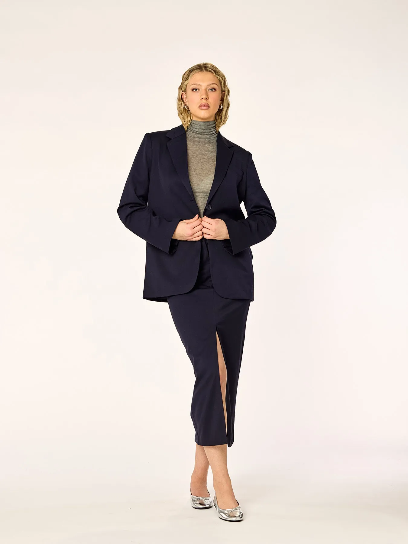 BLAZING - Oversized Blazer • Midnight Blue