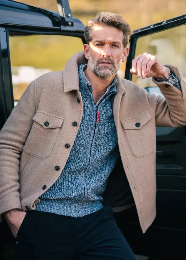 Blouson NZA marron en laine
