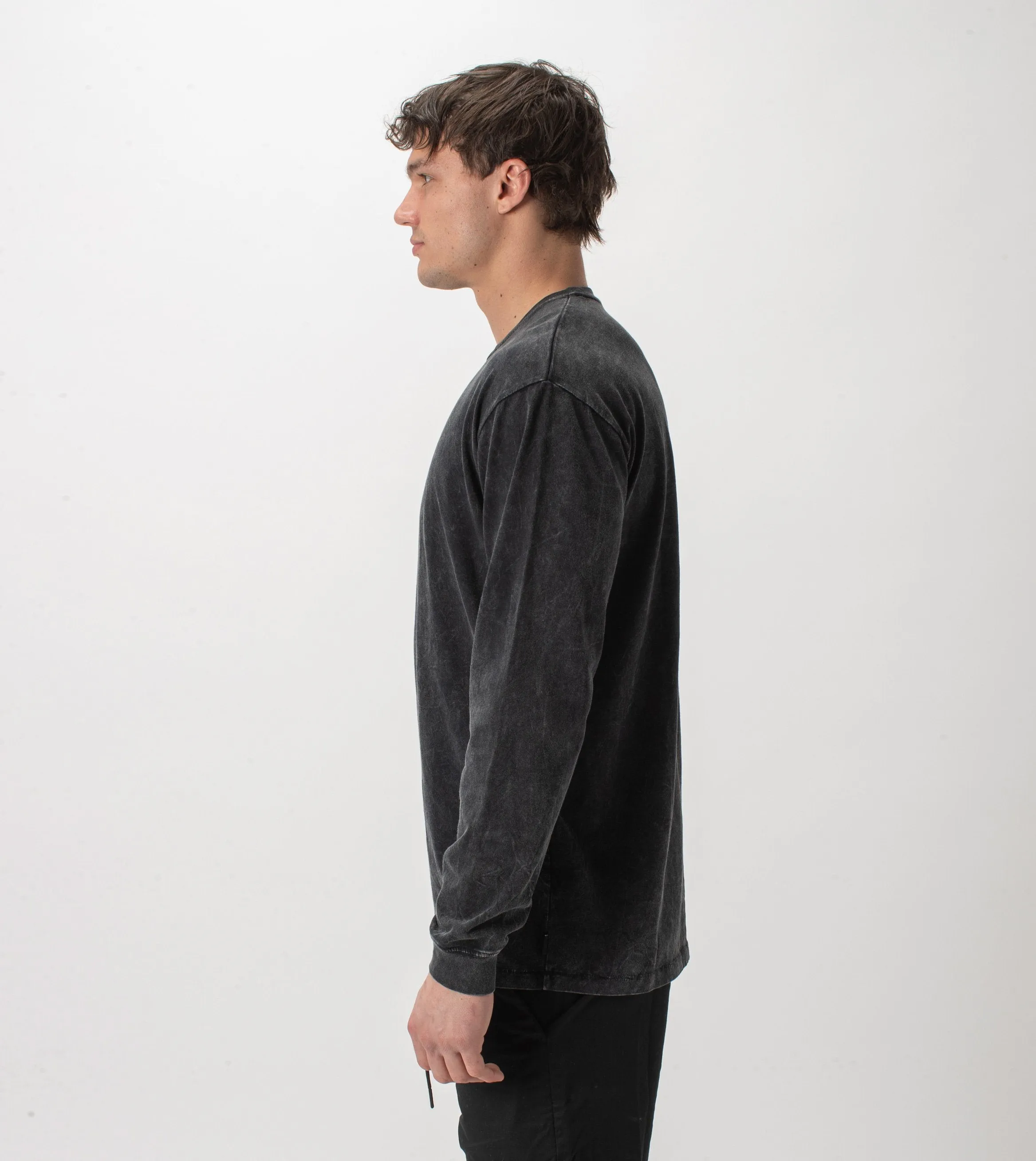 Box LS Tee Salt Black
