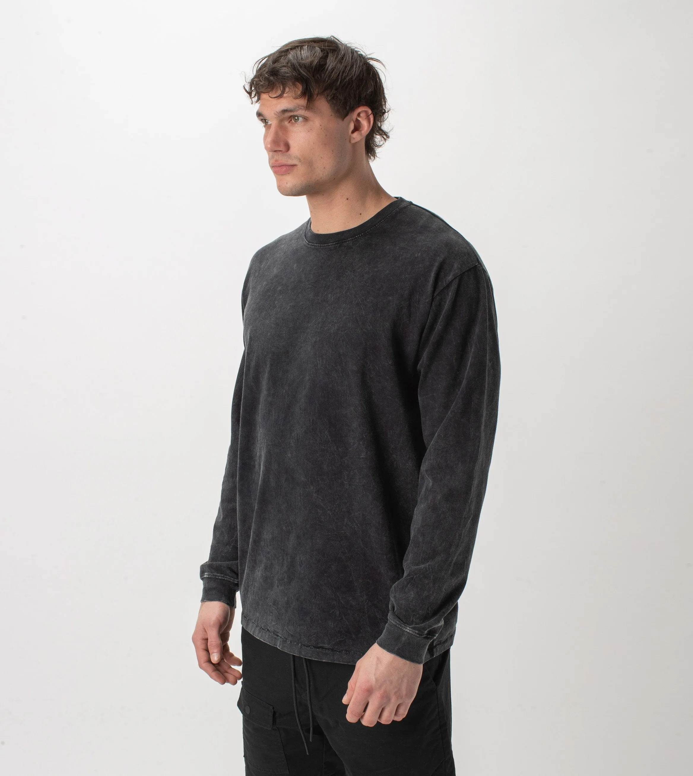 Box LS Tee Salt Black