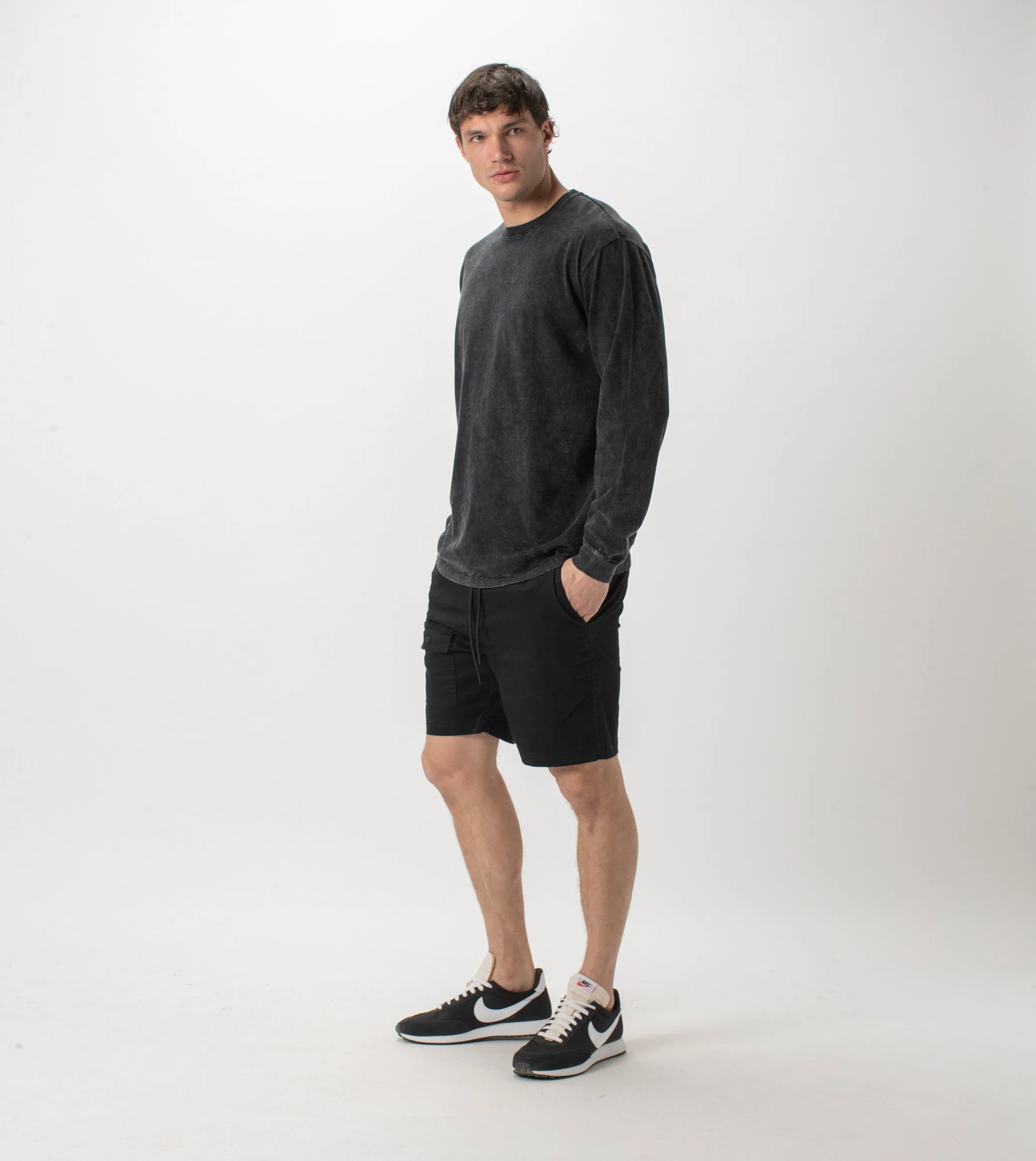 Box LS Tee Salt Black