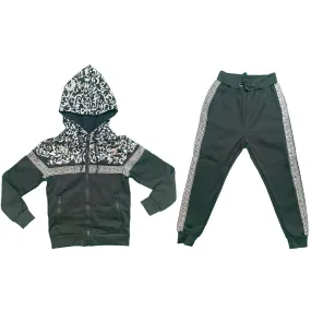 Boys Kids Tracksuit Jacket Joggers Jogging Bottoms Baroque Print Sports Set