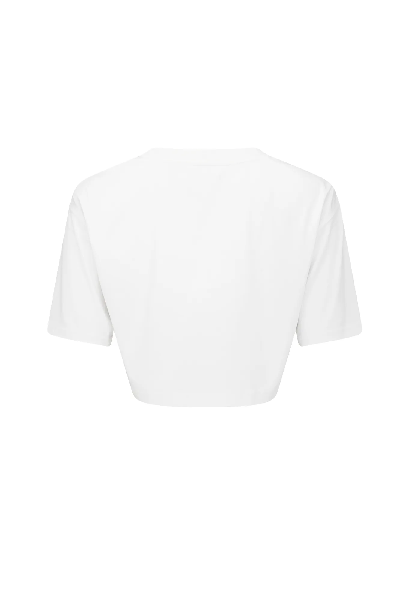 Bright White Women's Oversized Cropped Tee