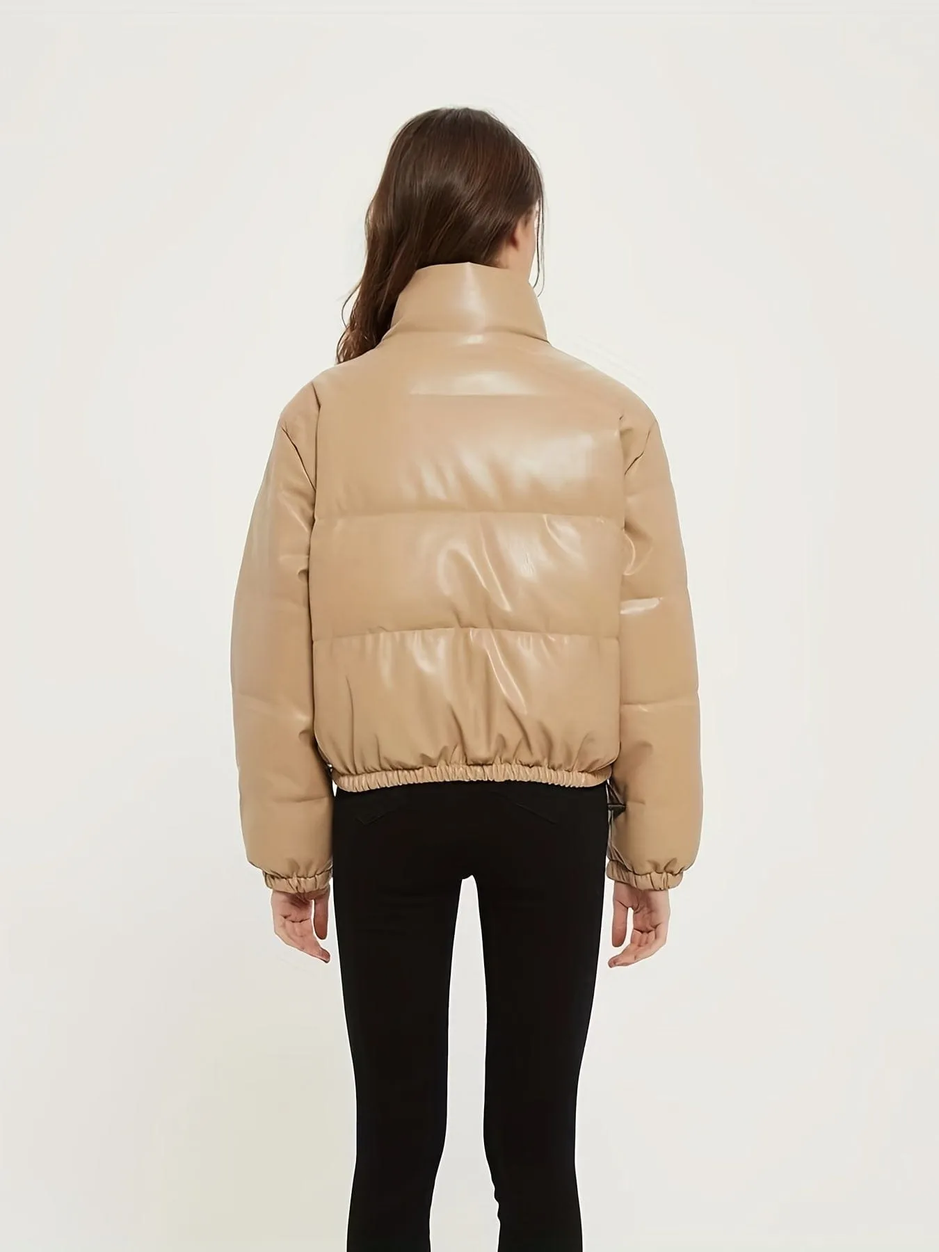 Bristol Collection: Leather Puffer Coat