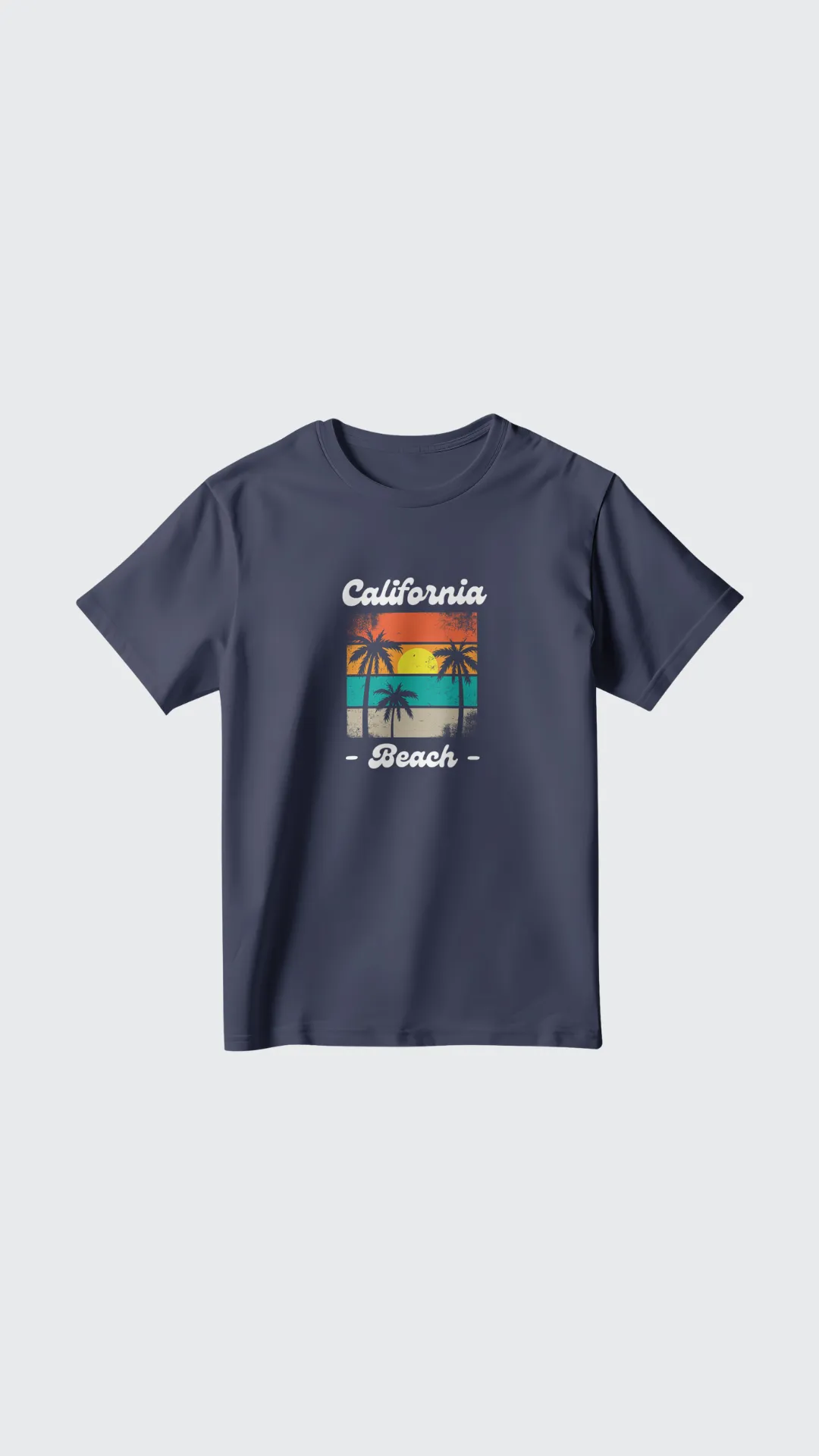 California Beach Graphic Printed T-shirt Tee for Women