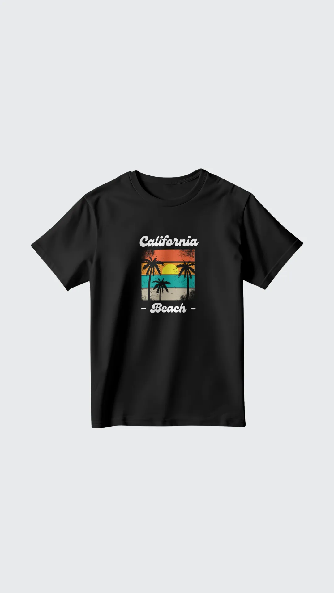 California Beach Graphic Printed T-shirt Tee for Women