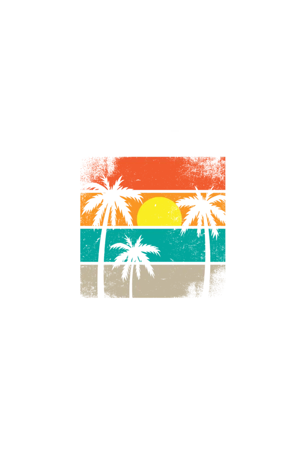 California Beach Graphic Printed T-shirt Tee for Women