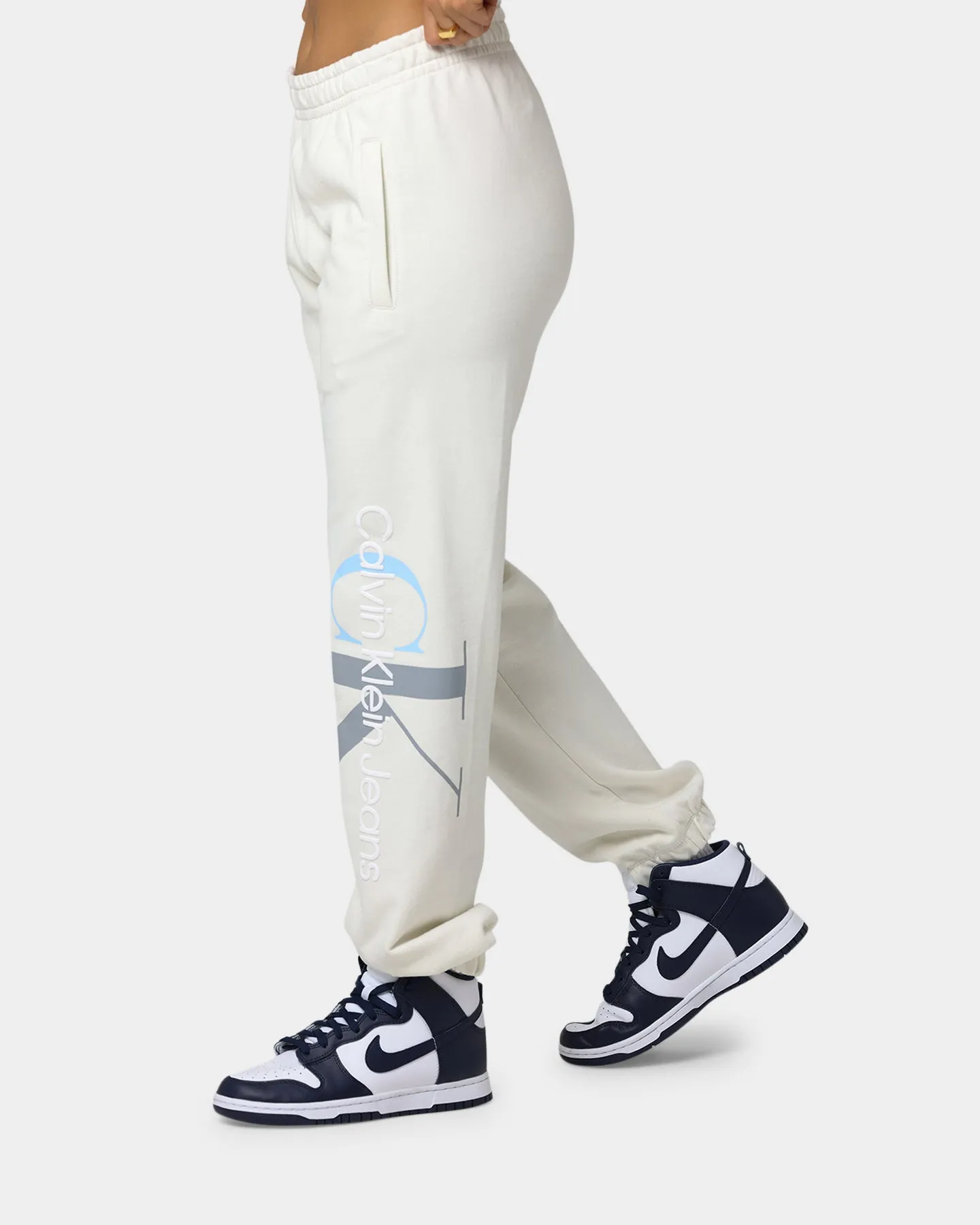 Calvin Klein Women's 2Tone Monogram Joggers Tofu