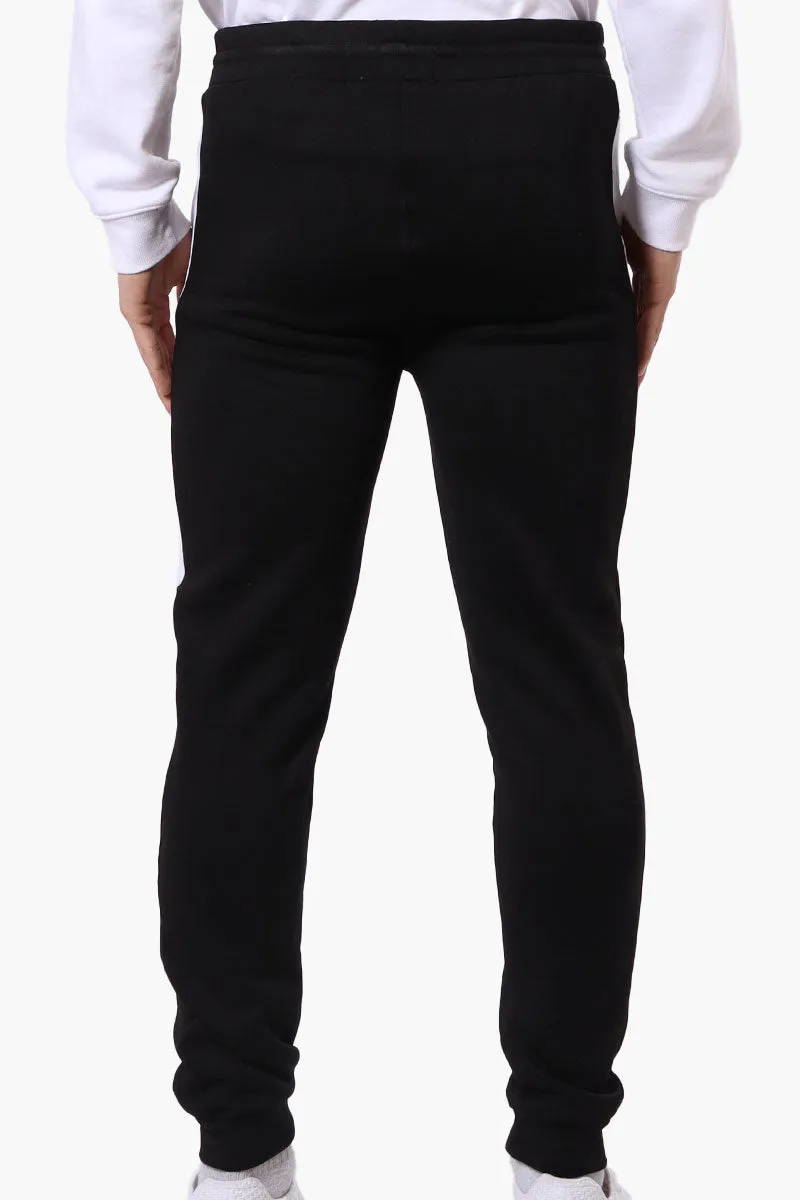 Canada Weather Gear Side Stripe Tie Waist Joggers - Black