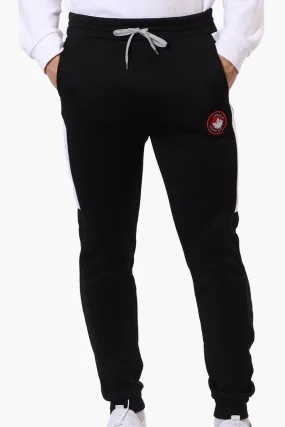 Canada Weather Gear Side Stripe Tie Waist Joggers - Black