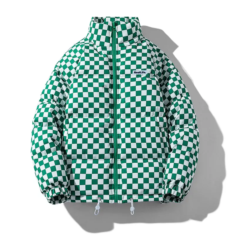 Checkered Puffer Jacket