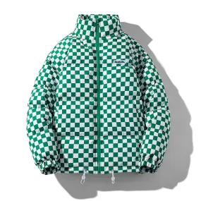 Checkered Puffer Jacket