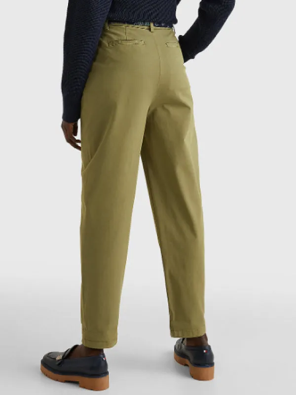 Co Scarf Pleated Tapered Chino