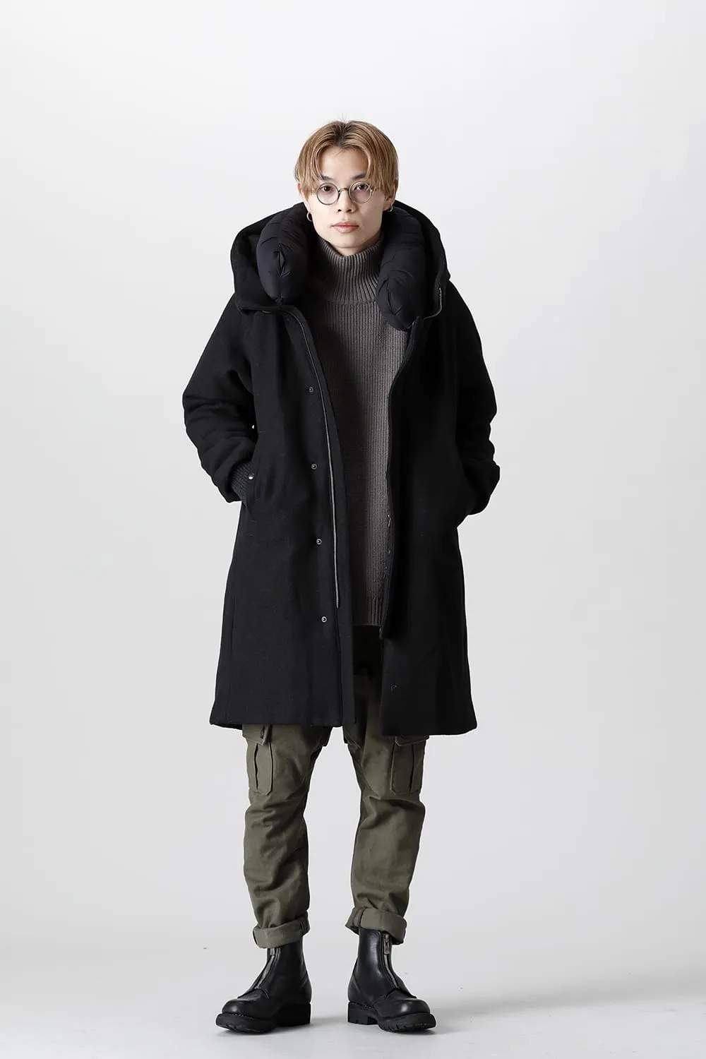 Coat Shetland wool Extreme padded