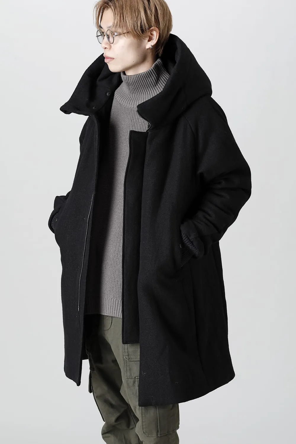 Coat Shetland wool Extreme padded