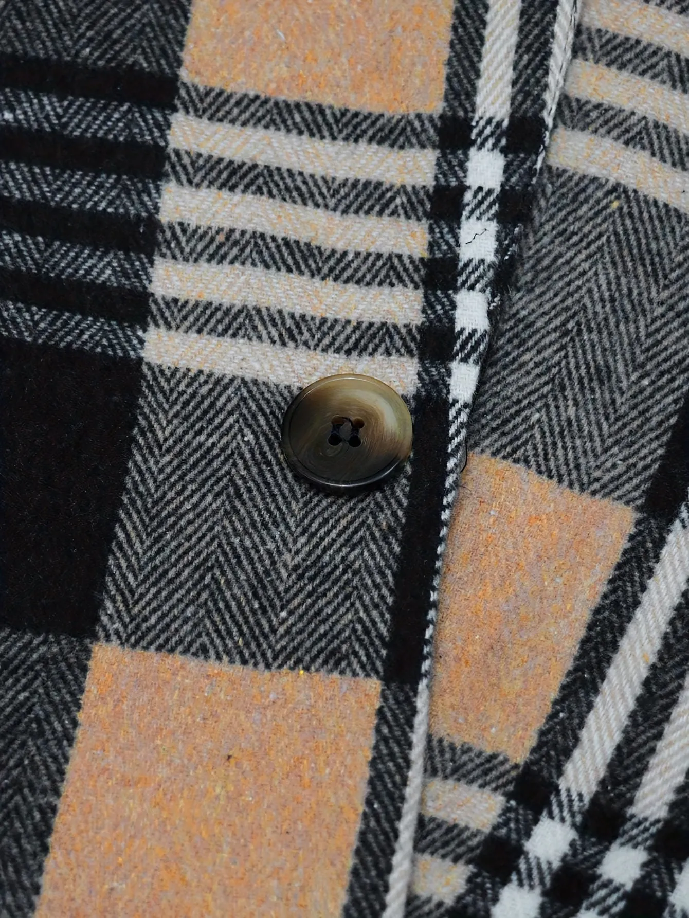 Coatify - Heren Ruitpatroon Enkelknoop Blazer met Ingesneden Revers