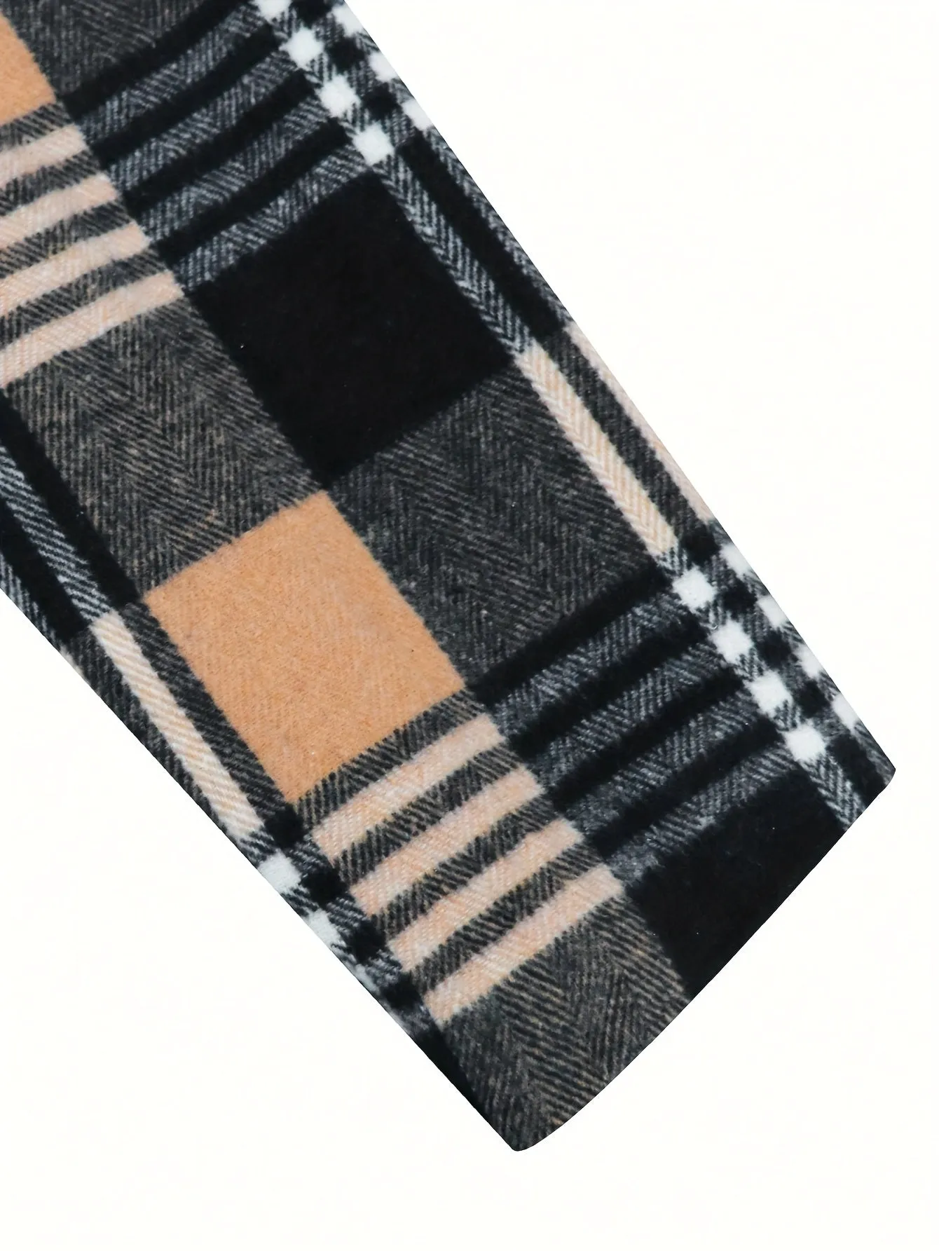 Coatify - Heren Ruitpatroon Enkelknoop Blazer met Ingesneden Revers
