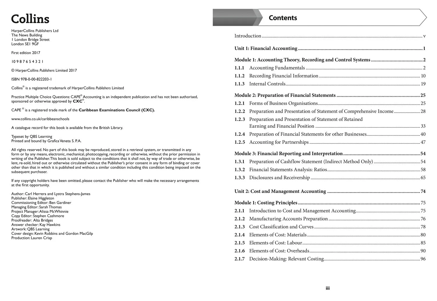 Collins CAPE Accounting - CAPE Accounting Multiple Choice Practice: (First edition)