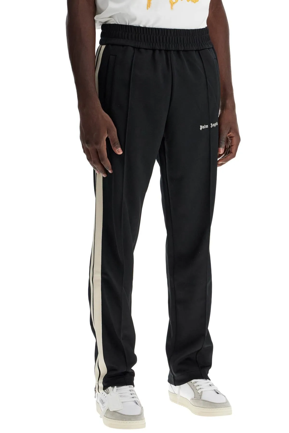 contrast band joggers with track in