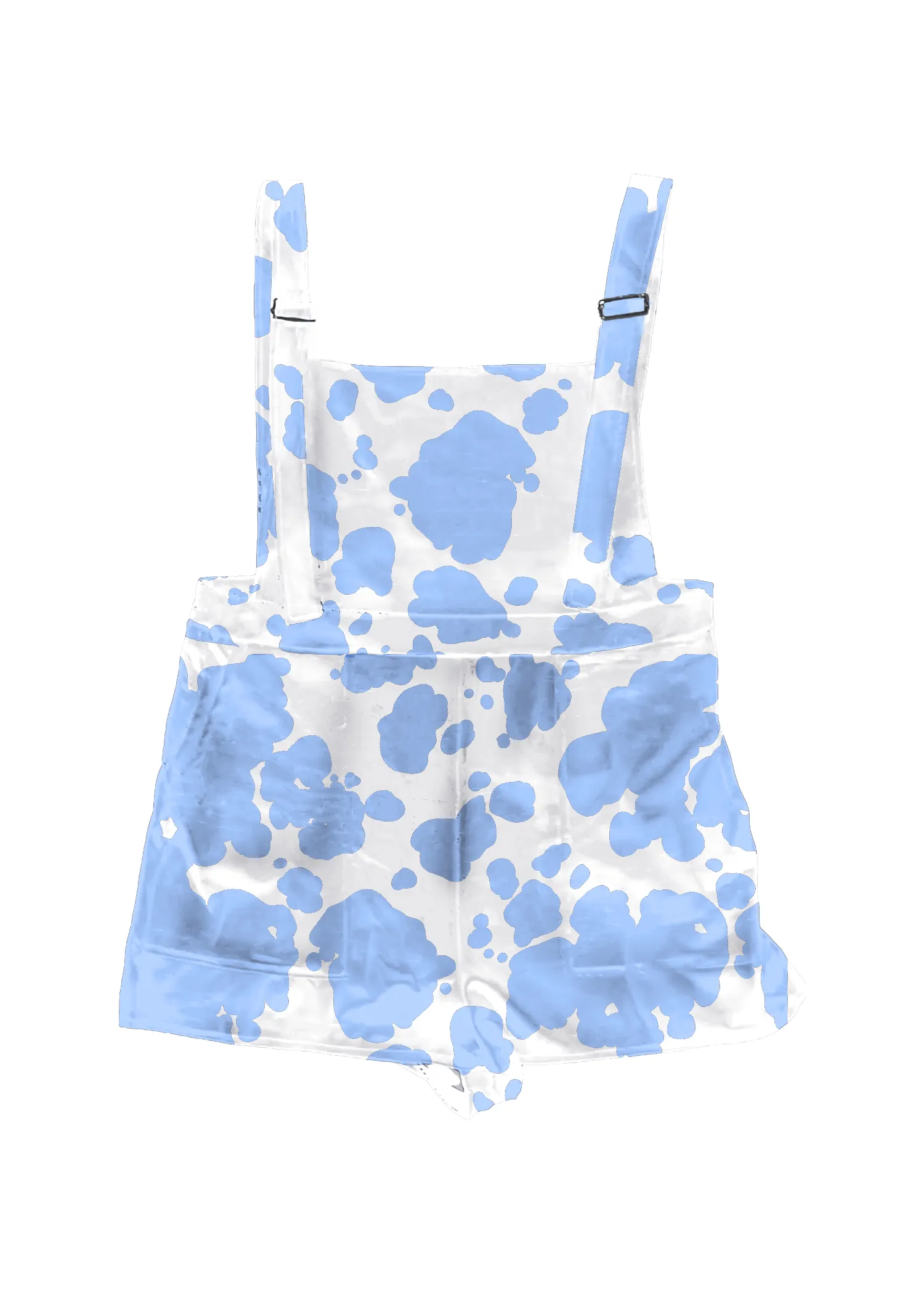Cow Print Overall Shorts