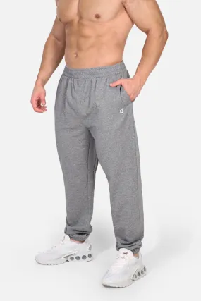 Cuffed Classic Joggers with Drawstrings - Gray