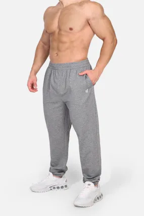 Cuffed Classic Joggers with Drawstrings - Gray