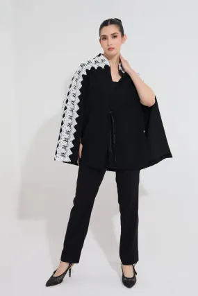 DAWNKISS formal cape in black