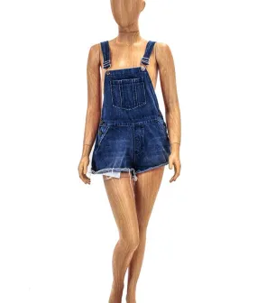Denim Overall Shorts